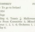 Ann Mccomisky 1954 B.h.s. Activities