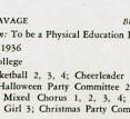 Ellen M. Savage B.h.s. Activities
