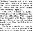 Eleanor Louise Freeman And Paul William Doucette Wed