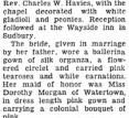 Whitman Perham And Doris Bell Married