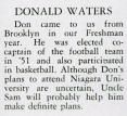 Donald Waters, B.h.s Activities