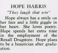 Hope Harris, B.h.s. Activities