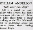 William Anderson, B.h.s. Activities