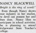 Nancy Blackwell, B.h.s. Activities