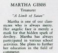 Martha Gibbs, Senior Class Officer, B.h.s.