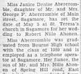 May Wedding For Miss Abercrombie