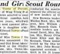 Barbara Towne Chosen To Attend Girl Scout Roundup