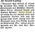 Henry Gould At Boy Scout Camp