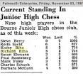 Richard Riha In Bourne Junior High Chess Club