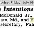 Eleanor Tassinari, Marriage Intentions