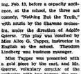 Eleanor Tassinari In B.h.s. Play