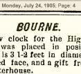 New Clock For Bourne High School