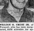 William O. Cruise, Jr. Appointed To U.s. Naval Academy