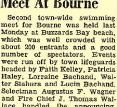 Lorraine Bachand, Town-wide Swim Meet