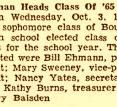 Bill Ehmann Heads Class Of '65