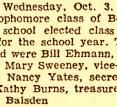 Nancy Yates, Secretary Class Of '65