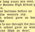 Bourne High School 1961 Class Ode