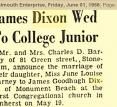 James Dixon Wed To College Junior (1 Of 2)