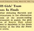 Clara White, Bhs Girls' Team Loses In Final