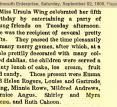 Myra Keene Attends Ursula Wing's Birthday Party