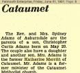 Katherine (merritt) Adams And Husband Rev. Sydney Adams Parents Of A Son