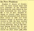 Stephen P. Hayes In New Position