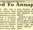 Russell Berry Named To Annapolis