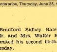 Bradford Sidney Raleigh Celebrates Birthday