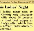 Joseph F. Oliva Plays Accordian Kiwanis Ladies' Night