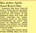 Leo Ferrari, Disc Jockey Sparks Scout Record Hop