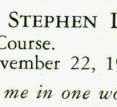 Stephen Dunning Graham, Bhs 1945