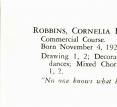 Cornelia Frances Robbins, Bhs 1945