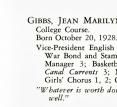 Jean Marilyn Gibbs, Bhs 1945