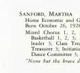 Martha Sanford, Bhs 1945