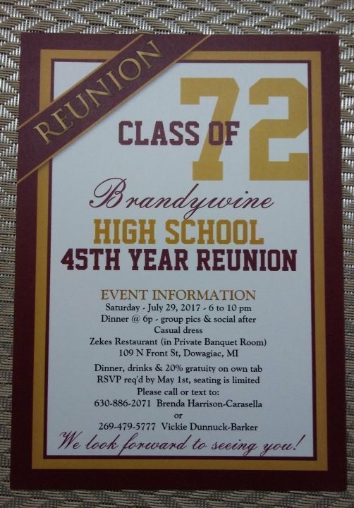 Class of 1972 Alumni 45th Reunion