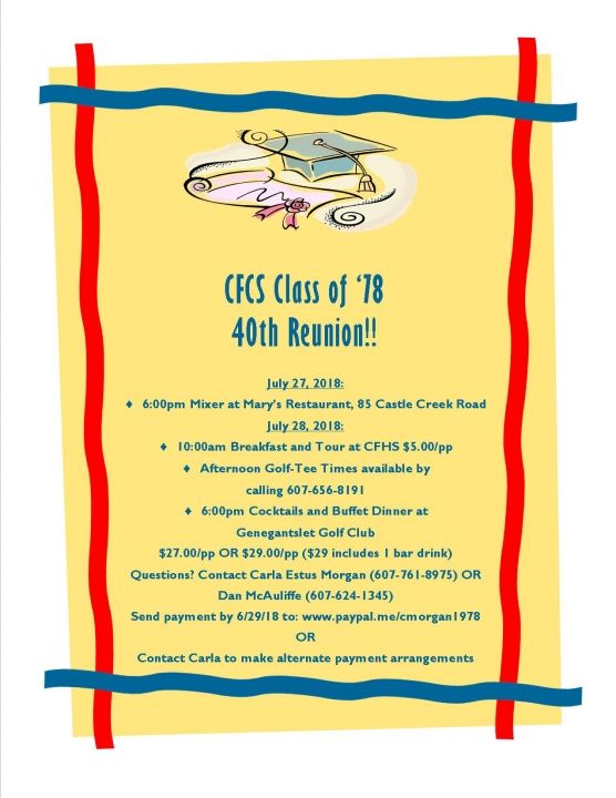 Class of 78 40th Reunion