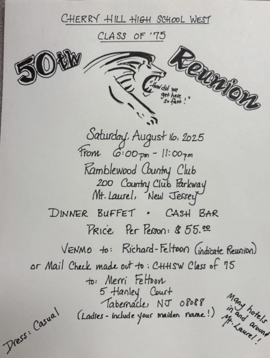 Class of 1975 50th reunion