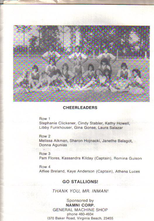 Janethe Balagot - Class of 1986 - Green Run High School