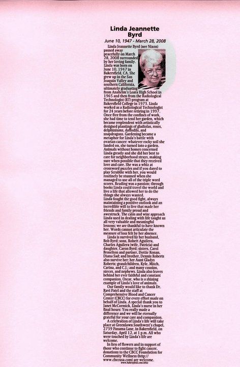Diane Byrd - Class of 1965 - Bakersfield High School