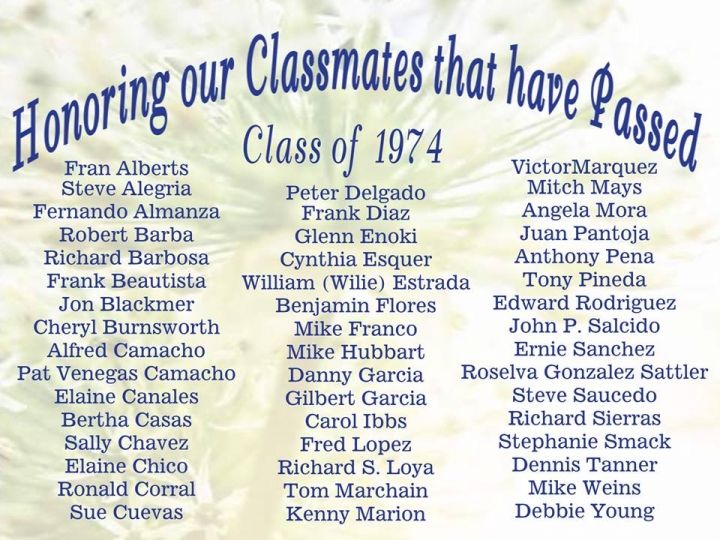 El Rancho Class of 1974 Reunion