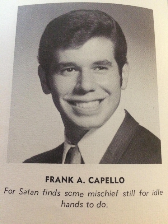 Frank Anthony Cappello - Class of 1969 - Passaic Valley High School