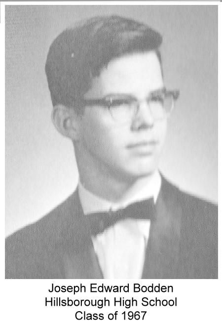 Joseph Bodden - Class of 1967 - Hillsborough High School
