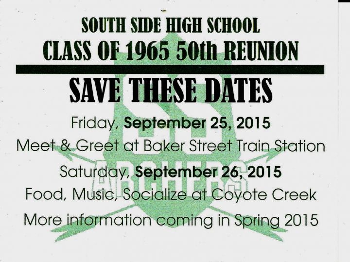 Susan Smith - Class of 1965 - South Side High School