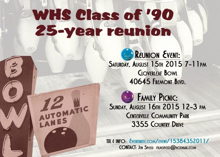 WHS Class of 90  25-Year Reunion