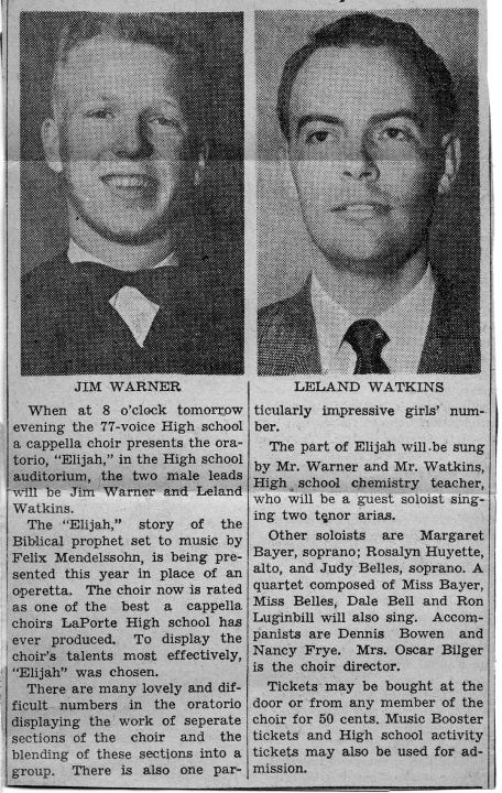 E. Leland Watkins - Class of 1943 - Whiting High School