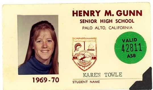 Karen Towle - Class of 1970 - Henry M. Gunn High School