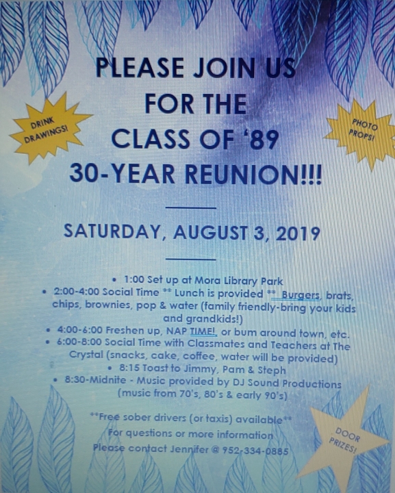 Class of '89 - 30th Reunion!