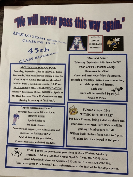 Apollo High School Alumni Photo