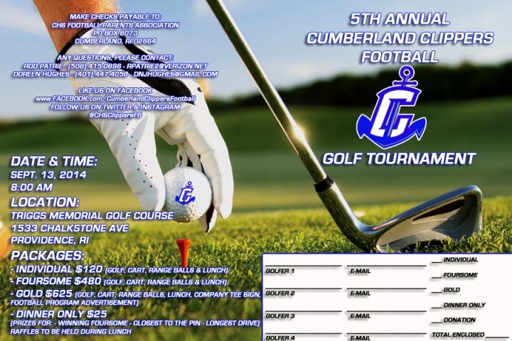 5th Annual Cumberland Clippers Football Golf Tournament