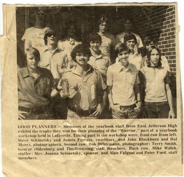 Craig Schimpf - Class of 1975 - East Jefferson High School